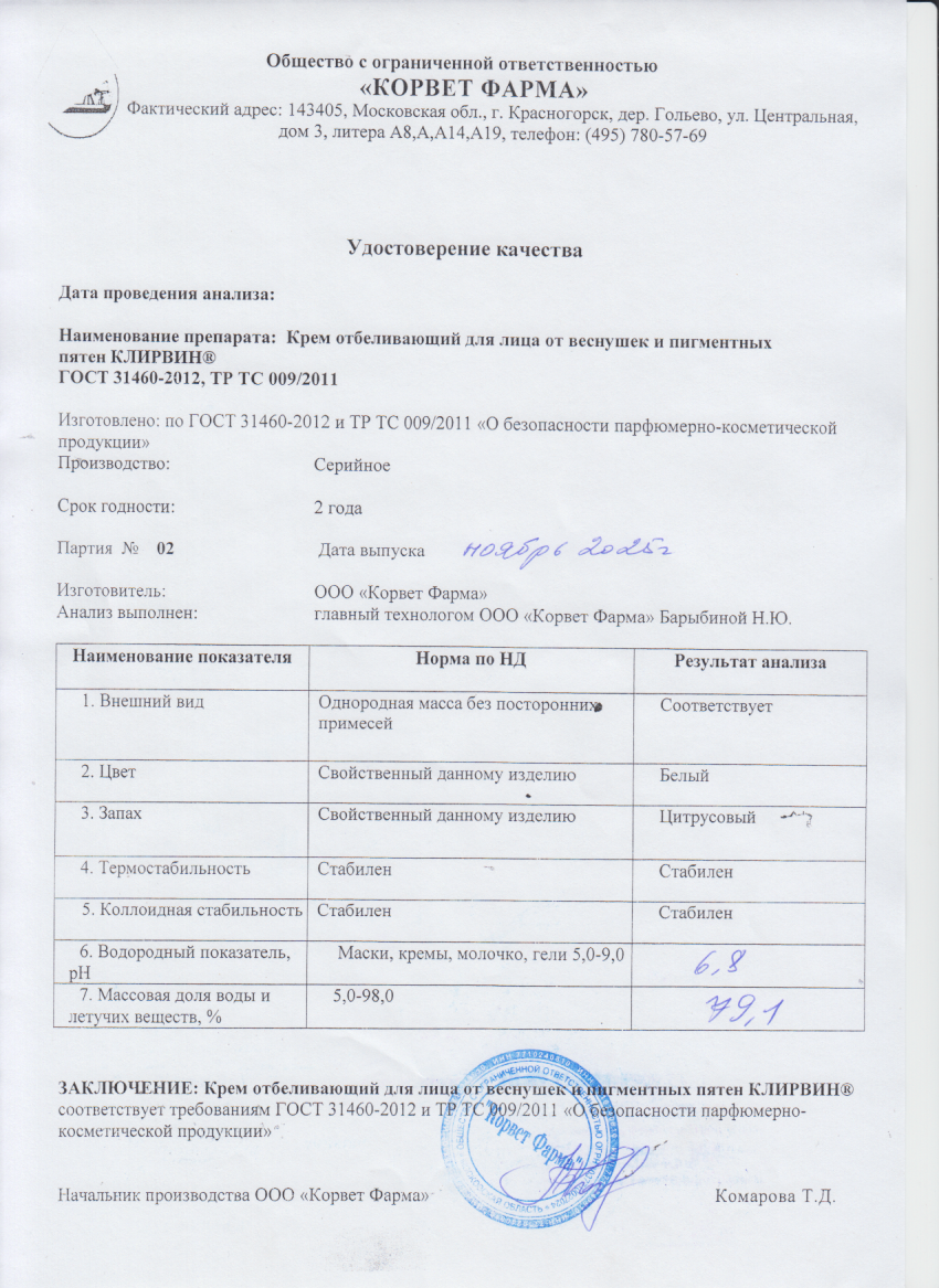 Паспорт №11202502